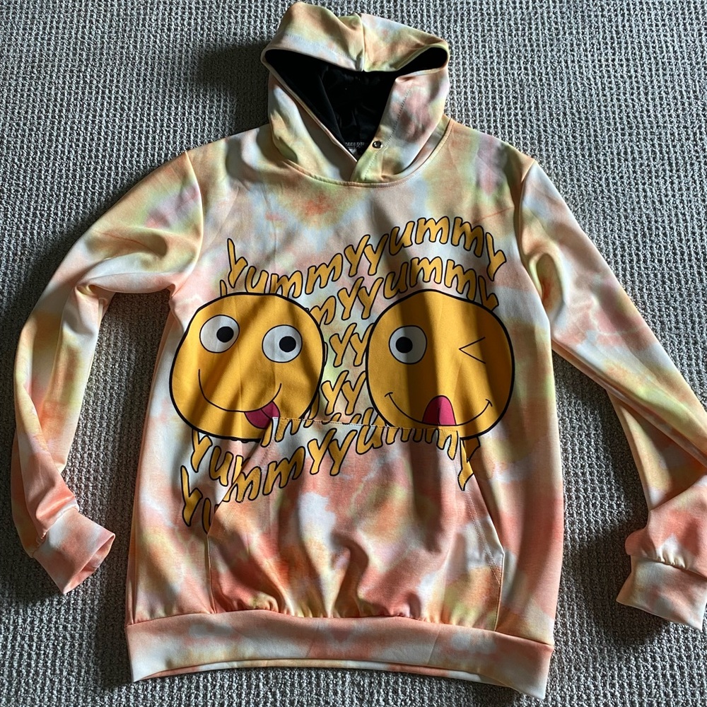 Tie Dye Smiley Hoodie